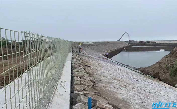 Application of glass fiber reinforcement in sea breakwater